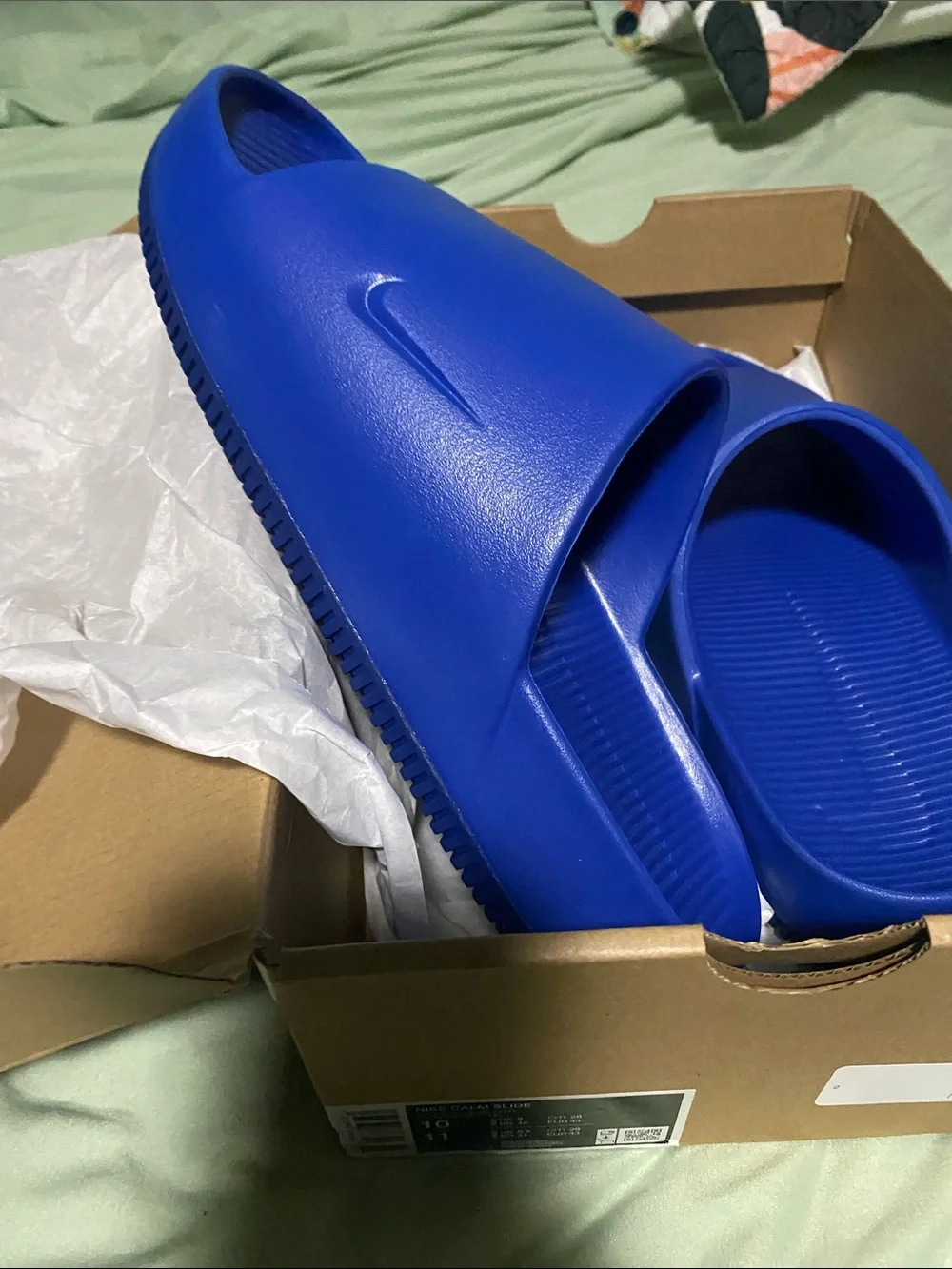 10M Nike Slide Bundle Black 'Just Do It' Logo Slide & Nike Royal Blue Slide